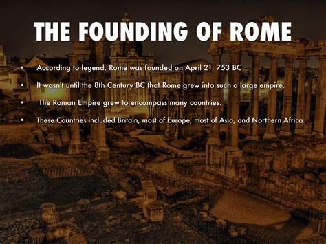 when rome was founded|according to legend who founded rome.